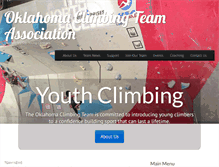 Tablet Screenshot of okclimbingteam.org